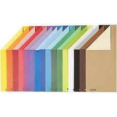 16 x A4 Card Stock Assorted Colours Double Sided Making Scrapbooking Craft 250g - Hobby & Crafts