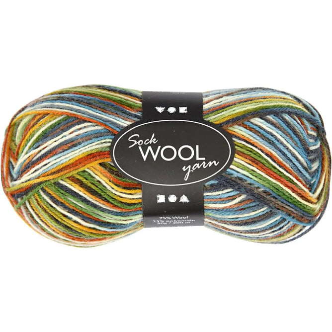 Sock Yarn Harmony Wool Nylon Mix Yarn Knitting Crocheting Crafts 200 mm