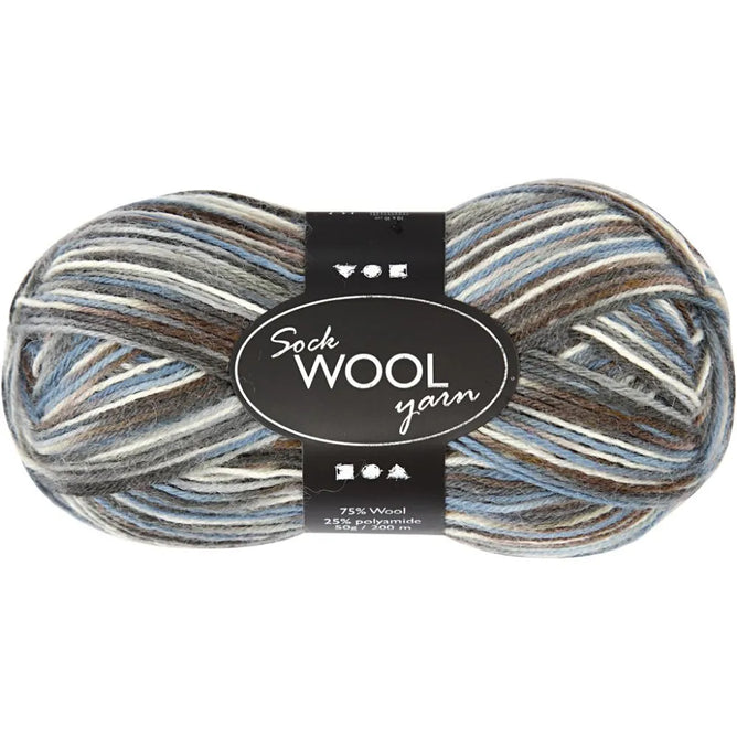 Sock Yarn Harmony Wool Nylon Mix Yarn Knitting Crocheting Crafts 200 mm