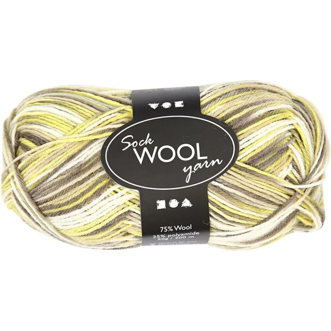 Sock Yarn Harmony Wool Nylon Mix Yarn Knitting Crocheting Crafts 200 mm