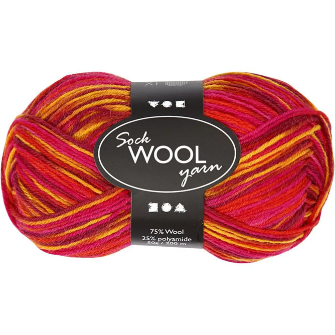 Sock Yarn Harmony Wool Nylon Mix Yarn Knitting Crocheting Crafts 200 mm