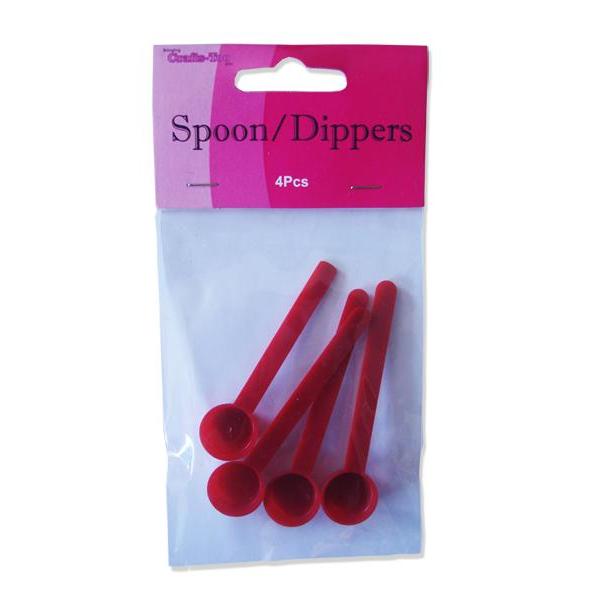 4 x Crafts Too Red Colour Spoon Dippers Card Making - Hobby & Crafts
