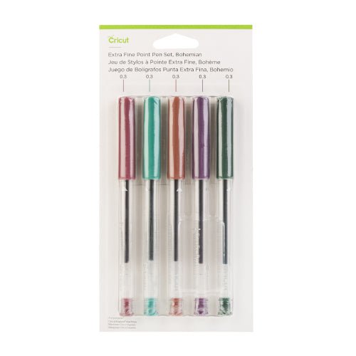 5 x Cricut Extra Fine Point Assorted Colour Bohemian Pen Set Craft Decorations - Home - Crafts