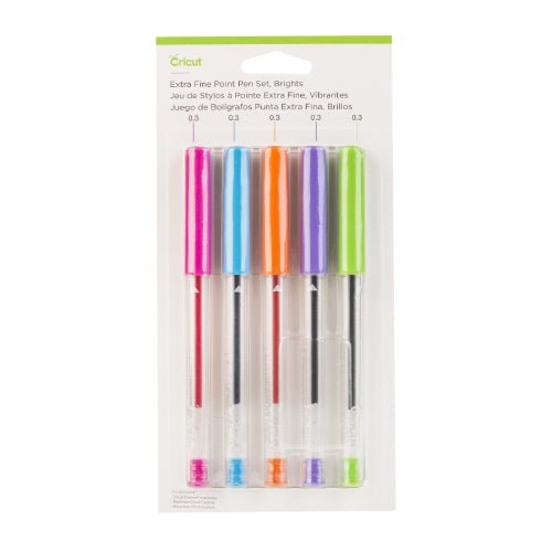 5 x Cricut Extra Fine Point Assorted Colour Brights Pen Set Craft Decorations - Home - Crafts