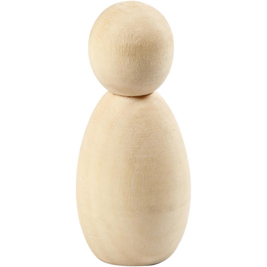 5 x Poplar Wood Body Figures Decoration Crafts H: 6 cm - Home - Crafts