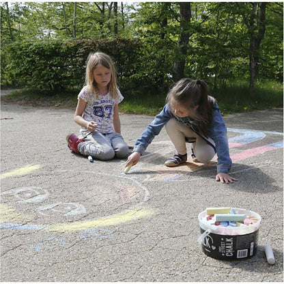 50 x Children Sidewalk Jumbo Chalk 6 Assorted Colours Hopscotch Lines Drawing - Home - Crafts