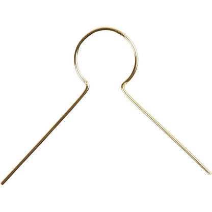 50 x Decorative Metal Ornament Hanging Hooks Silver-Gold-Plated Craft Supplies Christmas