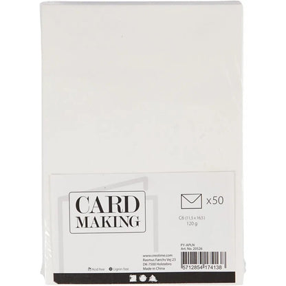 50 x Rectangolar Off White Colour Recycled Paper Envelopes Office Mailing Supply - Home - Crafts
