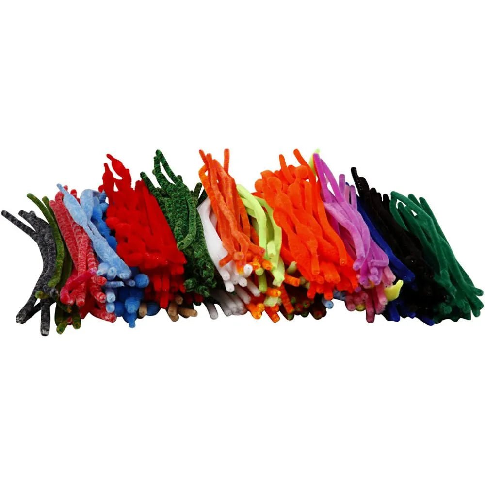 500 Nylon Pipe Cleaners Assorted Sizes Colours Thickness :5-12 mm L:30 cm