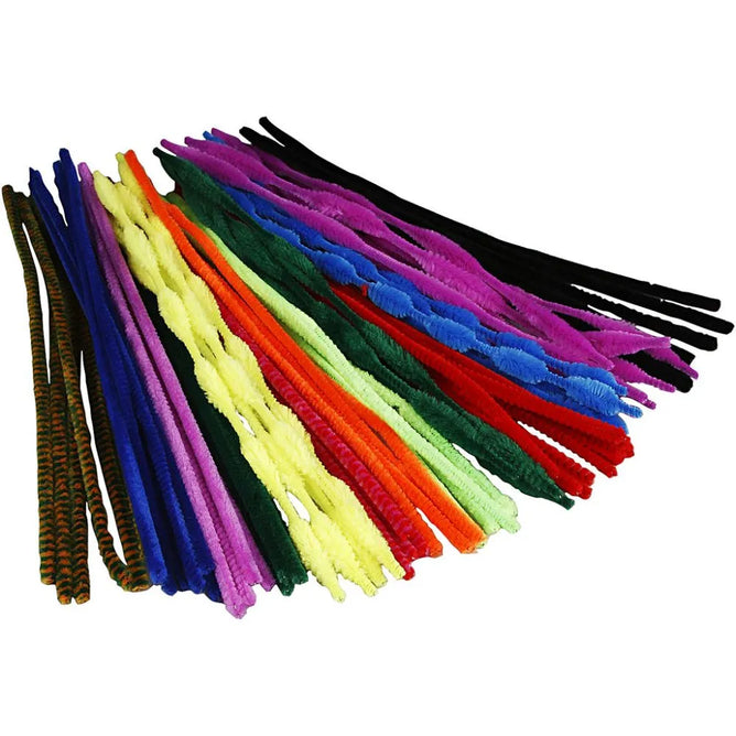 500 Nylon Pipe Cleaners Assorted Sizes Colours Thickness :5-12 mm L:30 cm