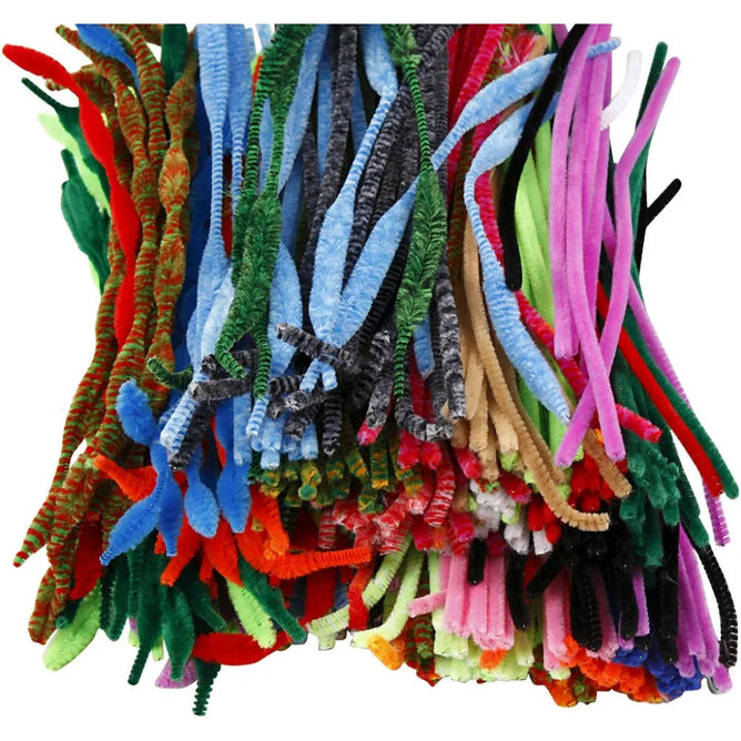 500 Nylon Pipe Cleaners Assorted Sizes Colours Thickness :5-12 mm L:30 cm