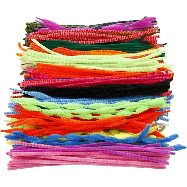 500 Nylon Pipe Cleaners Assorted Sizes Colours Thickness :5-12 mm L:30 cm