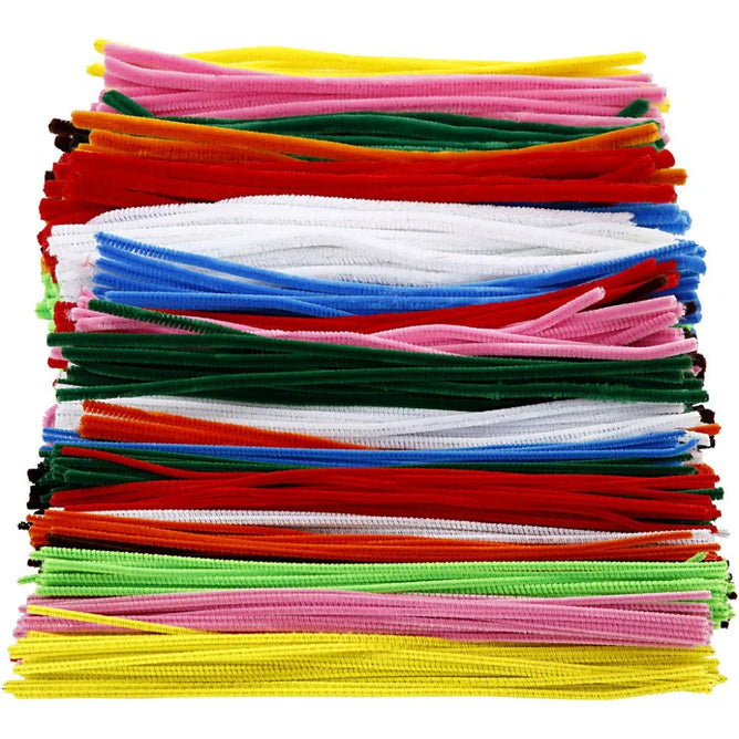 700 Nylon Pipe Cleaners Assorted Sizes Colours Thickness:4+6+9 mm L:30 cm