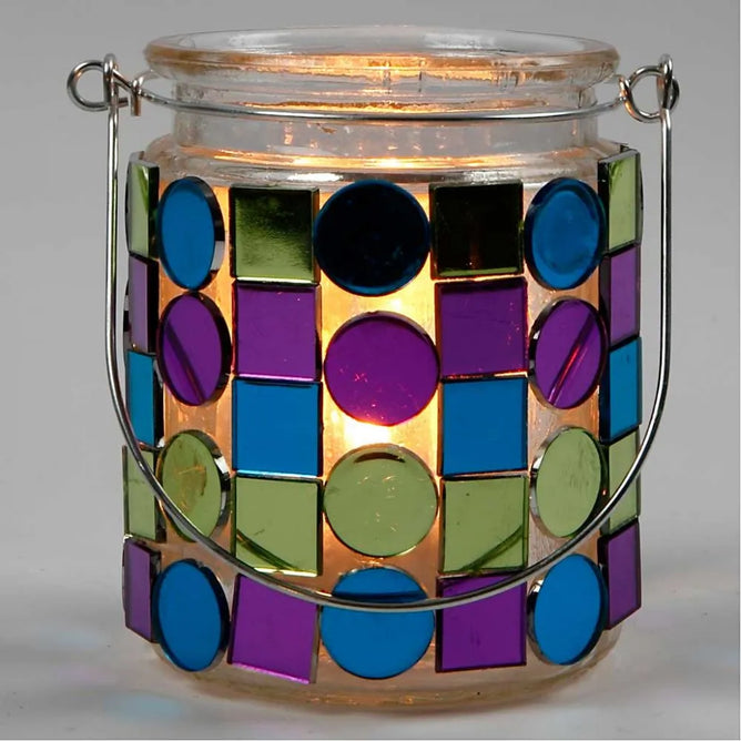 300 Mirror Mosaic Tiles Size 15mm Thickness 1.7mm Square Round Purple Green Blue