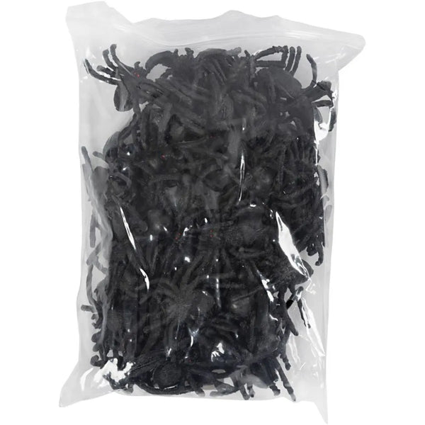 60x Plastic Spiders 4cm Cute Models Figurines