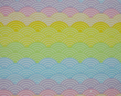 Rainbow Arches Pastels Polycotton Children Fabric