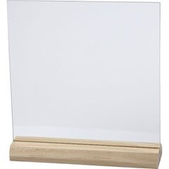 10 x Wooden Holder With Smooth Edge Glass Plate Home Furnishings Decoration Crafts 15.5x15.5x2.8 cm