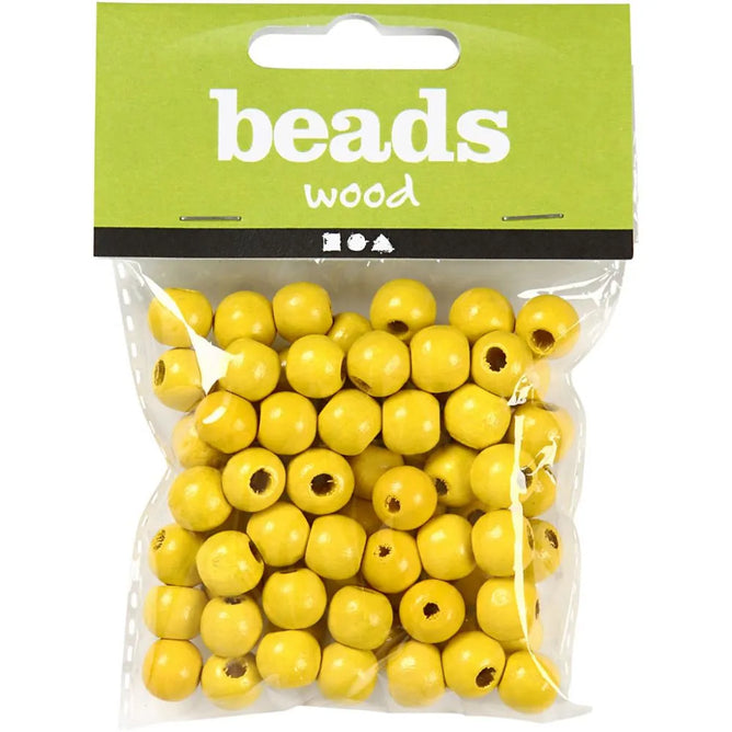 12mm Wooden Beads Assorted Colours Round Jewellery Making Supplies Crafts