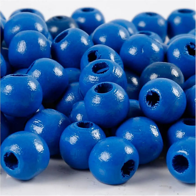 12mm Wooden Beads Assorted Colours Round Jewellery Making Supplies Crafts