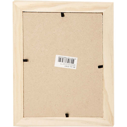 Wooden Glass Frame With Metal Hangers Hanging Home Furnshings Decoration Crafts 21x16 cm