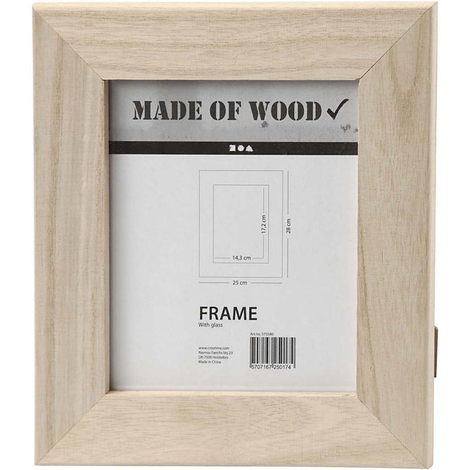 Wooden Frame With Glass Front Stand Home Furnishings Decorations Crafts 22x25 cm