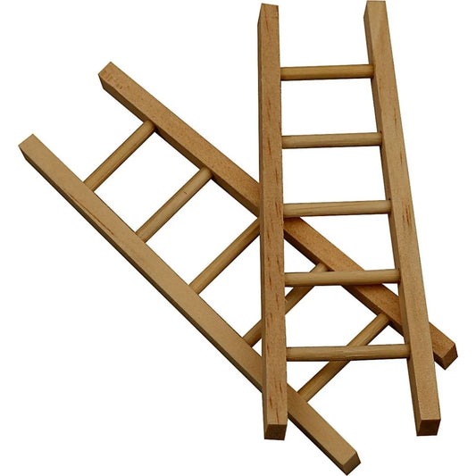 6 x Wooden 10cm Small Ladder Embellishment Decoration/Design/Create Art Craft