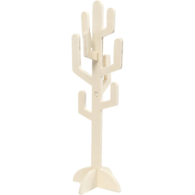 Wooden Cactus Decoration Crafts H: 38 cm W: 12 cm