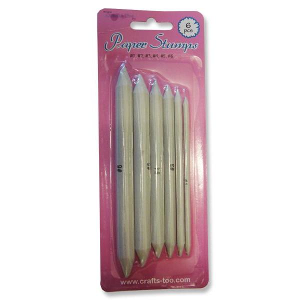 6 Assorted Size Crafts Too Paper Stumps For Craft Paint Decoration - Home - Crafts