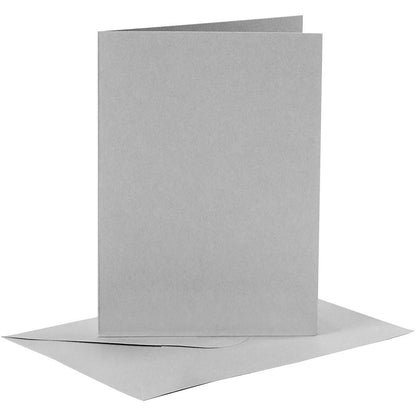 6 x Assorted Colour Rectangular Shaped Blank Cards With Envelopes Set Craft Making - Home - Crafts