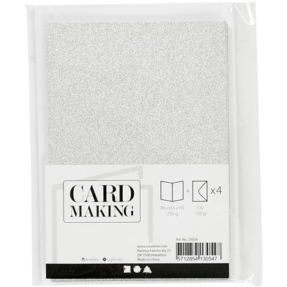 6 x Dark Green Colour Cards Paper Envelopes For Greetings Decoration - Home - Crafts