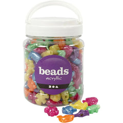 Assorted Colours Animals Shaped Plastic Beads Jewellery Making Supply Size: 25mm