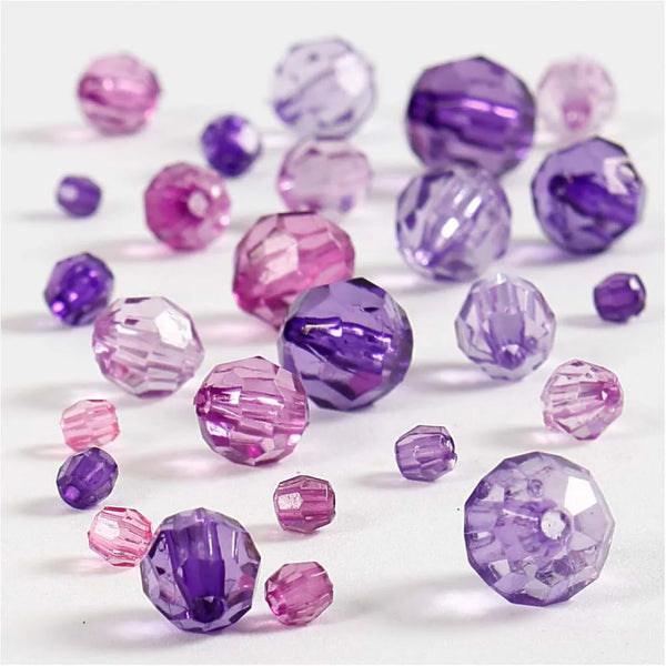 170 x Golden Harmony Faceted Crystal Beads Jewellery Making Supplies Crafts 45g