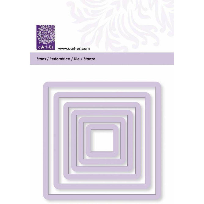 Square Frame All Machine Punching Embossing Stencil Decoration Craft 17-82 mm - Hobby & Crafts