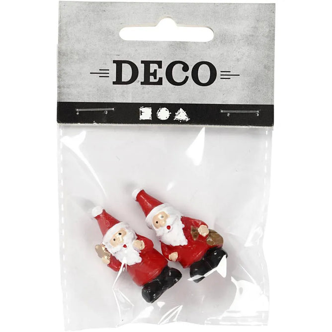 Santa Claus Christmas Cute Miniature Models Figurines 35x17mm
