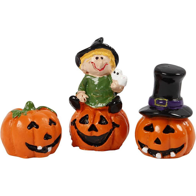 Miniature Halloween Resin Figurines 1.5-3.5cm 2cm 3pc Decorations