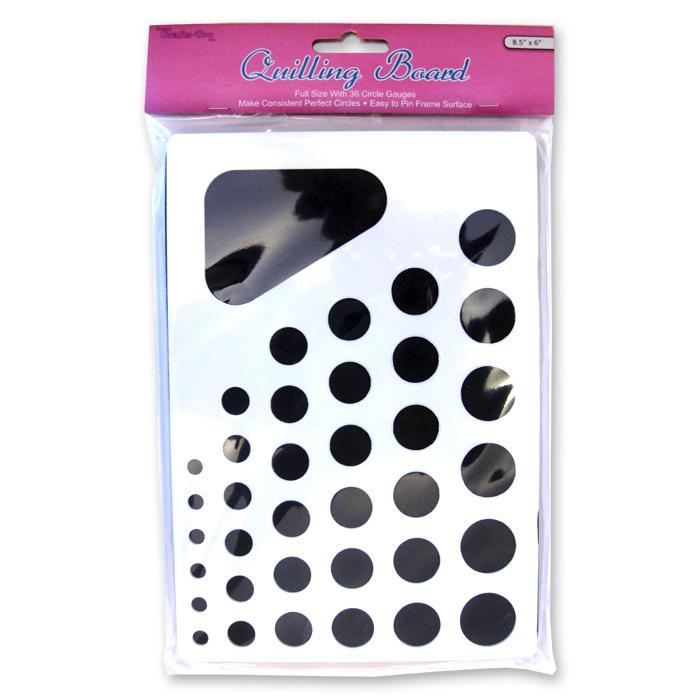 Crafts Too Full Size Quilling Board With 36 Circle Guages For Craft 8.5 in. - Hobby & Crafts