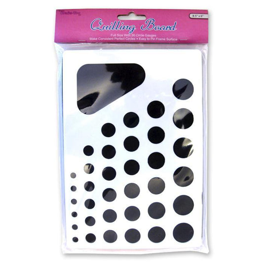 Crafts Too Full Size Quilling Board With 36 Circle Guages For Craft 8.5 in. - Hobby & Crafts