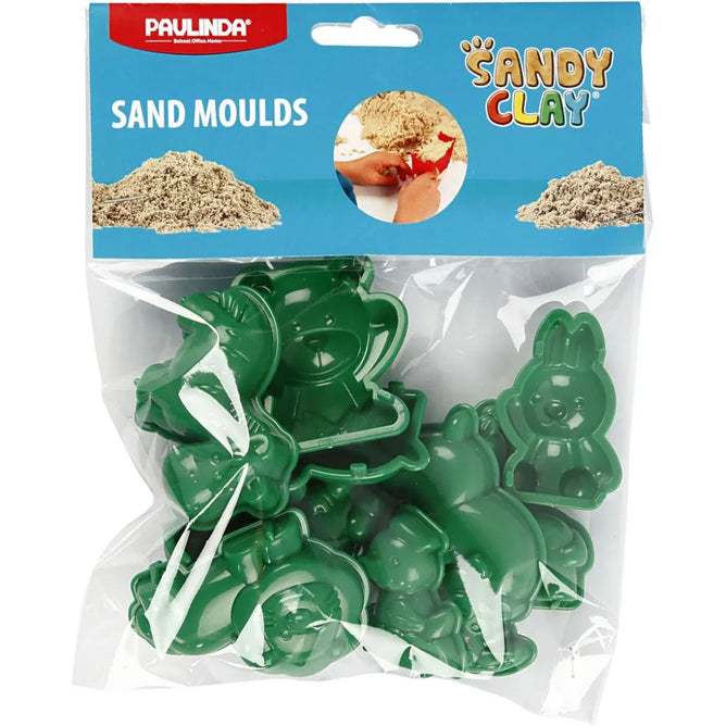 10 x Zoo Animals Casting Moulds Sandy Clay Assorted Plastic Modelling Moulding