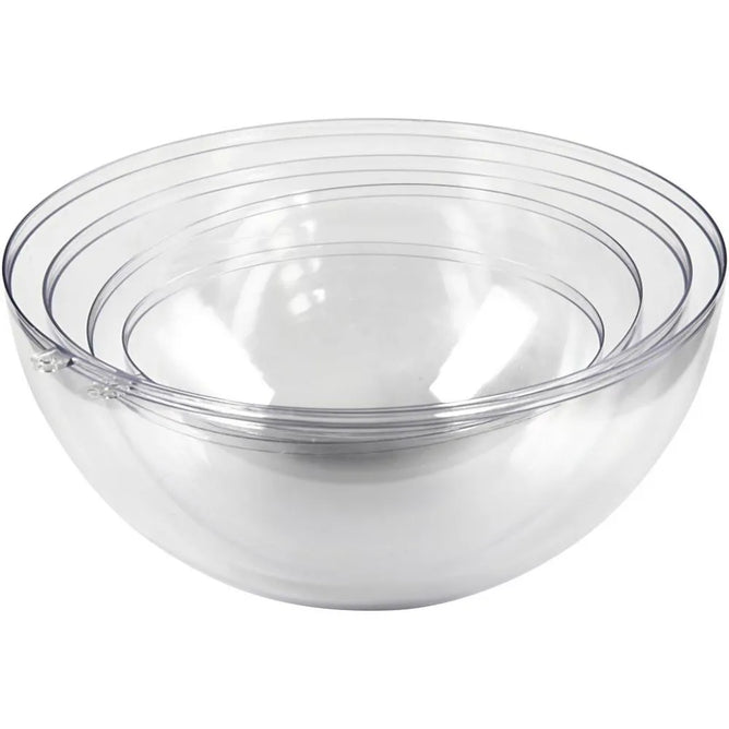 Concrete Mould Transparent Plastic Bowls 4 Different Sizes 13.6+15.6+18 Cm Creative Craft