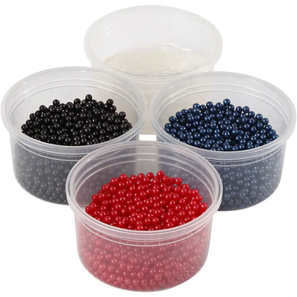 3 Pearl Clay Modelling Compound Plastic Beads Christmas Craft 25g