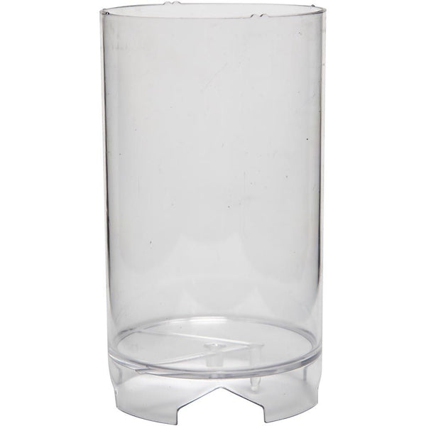 Durable Plastic Candle Mould Size 130 x 82mm Wick Size 21 - Cylindrical Block