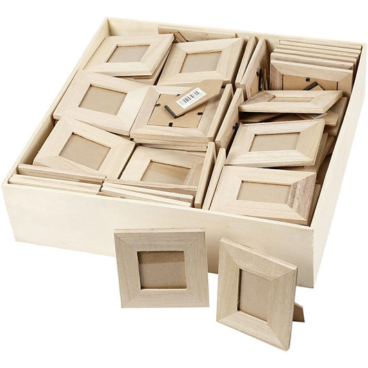 80 x Empress Wood Frames Assorted Size With Glass For Photos Pictures Decoration - Home - Crafts