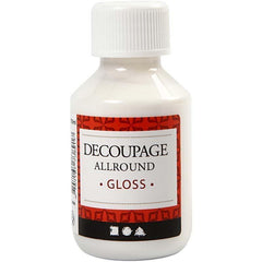 Decoupage All Round Glossy Lacquer Sealing Glue 100ml - Hobby & Crafts