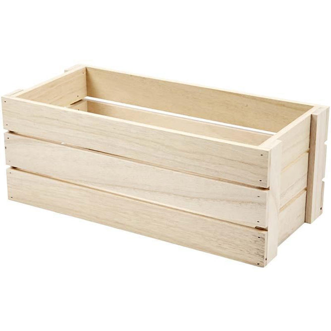 Wooden Fruit Crate Decoration Craft Material 34 cm - Hobby & Crafts