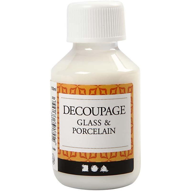 Decoupage Glass Porcelain Lacquer Sealing Glue 100ml - Hobby & Crafts