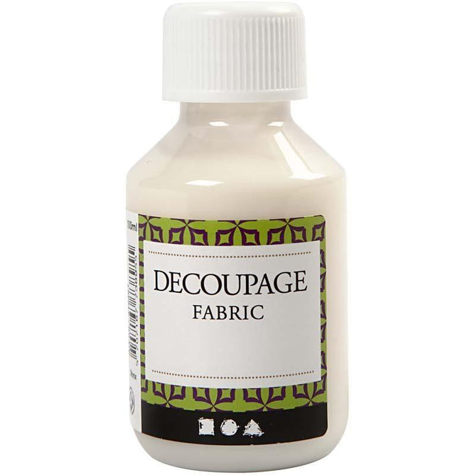 Decoupage Fabric Lacquer Sealing Glue 100ml - Hobby & Crafts