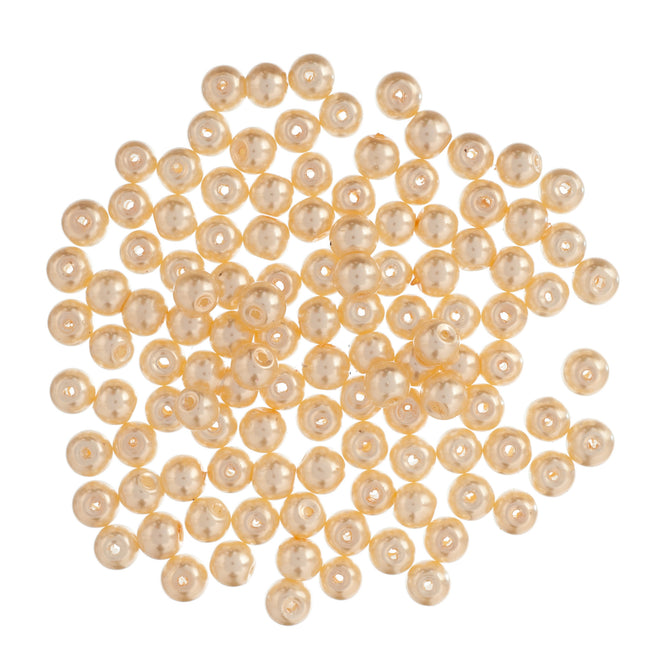 Glass Pearl Beads 40-100 Pack Trimits Essentials Beading Supplies Jewellery Beadwork DIY Handmade