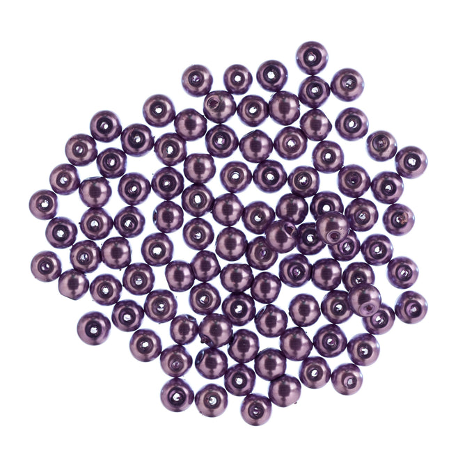 Glass Pearl Beads 40-100 Pack Trimits Essentials Beading Supplies Jewellery Beadwork DIY Handmade