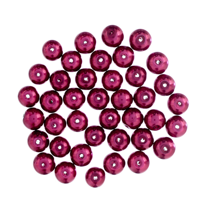 Glass Pearl Beads 40-100 Pack Trimits Essentials Beading Supplies Jewellery Beadwork DIY Handmade