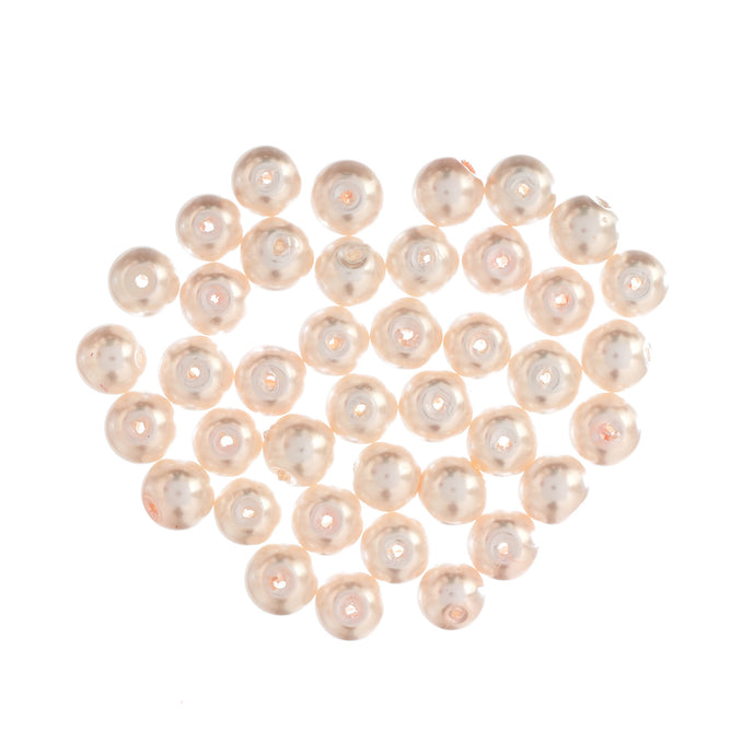 Glass Pearl Beads 40-100 Pack Trimits Essentials Beading Supplies Jewellery Beadwork DIY Handmade